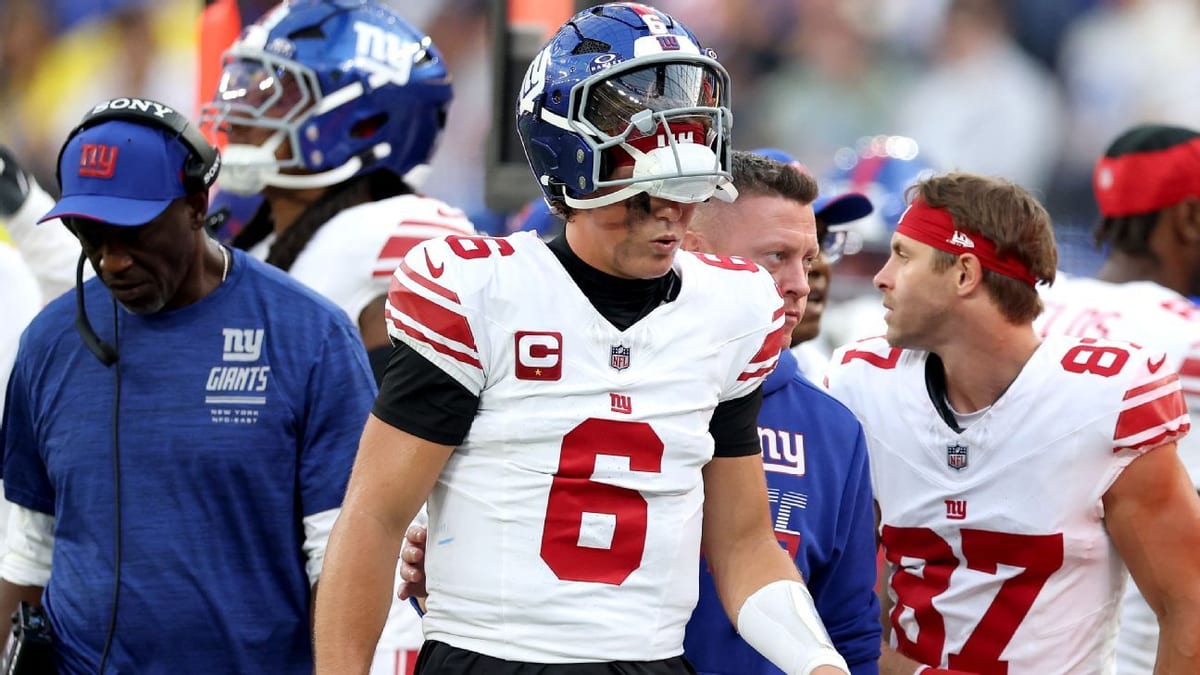 QB-ul Jaxson Dart al Giants va avea intervenție chirurgicală și va rata restul sezonului regulat; Harbaugh nu exclude revenirea în playoffs